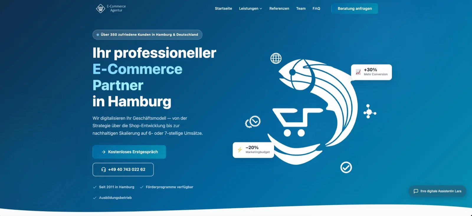 Website E-Commerce-Agentur Hamburg