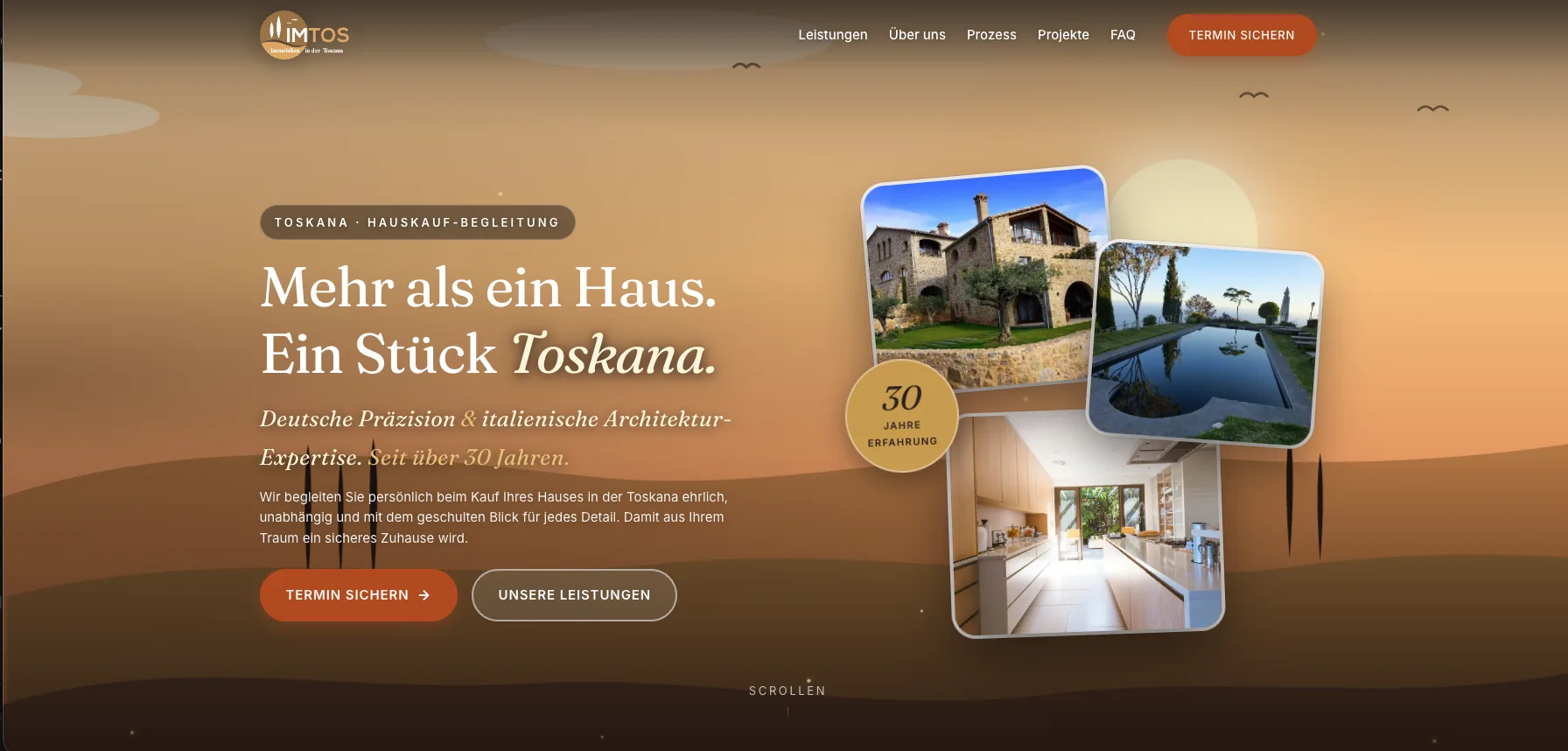 Website Immobilien Toskana