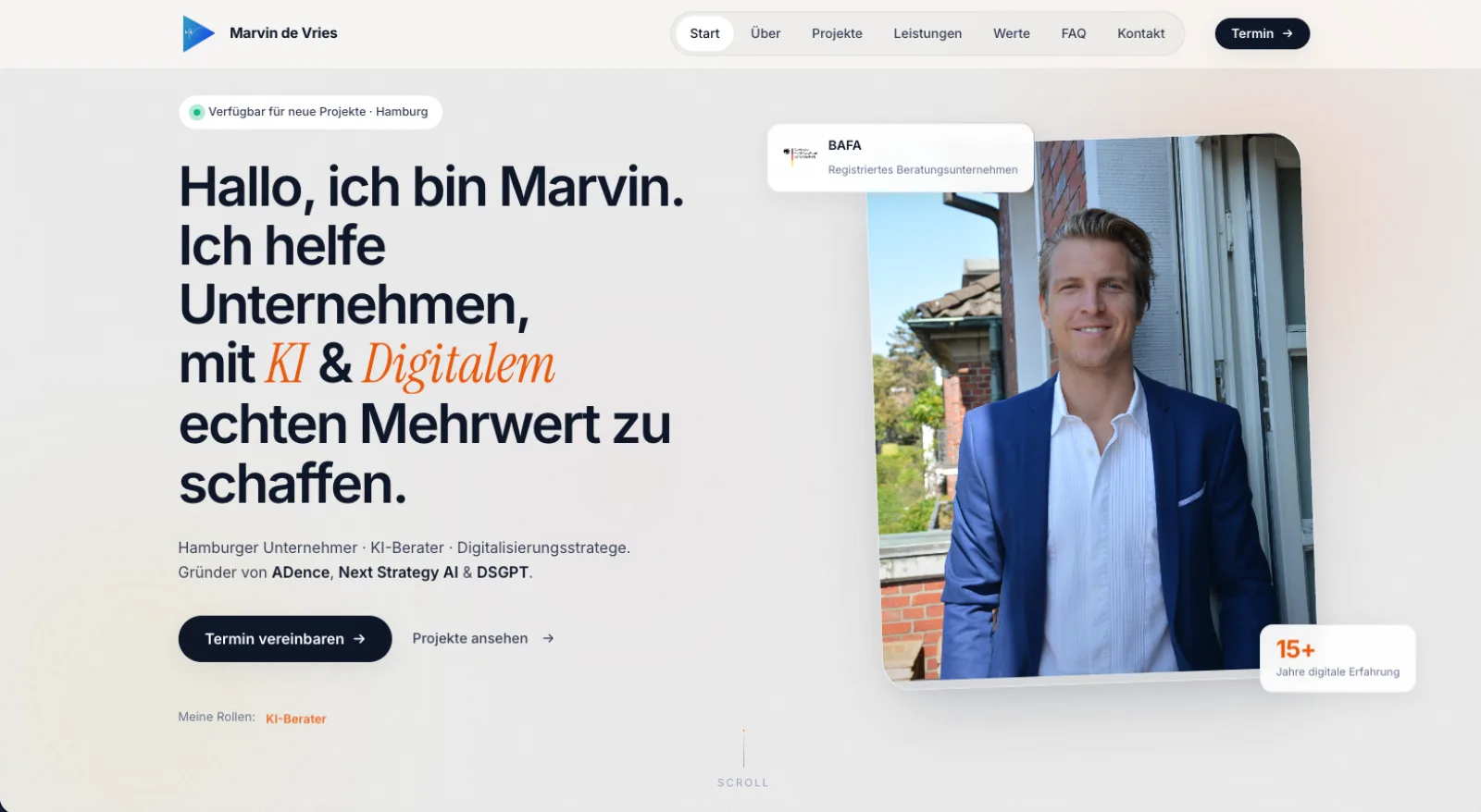 Website Marvin de Vries