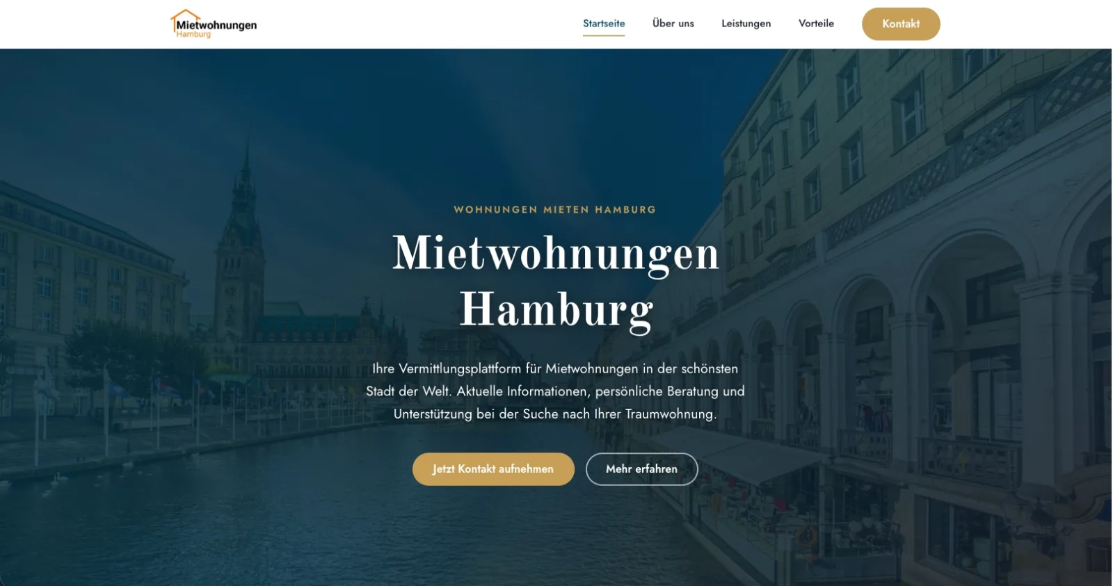 Website Mietwohnungen Hamburg