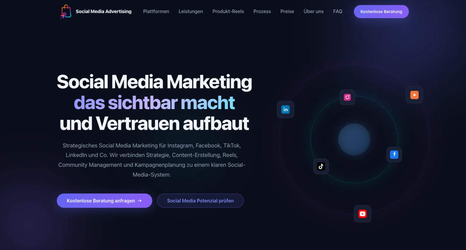 Website Social-Media-Marketingagentur