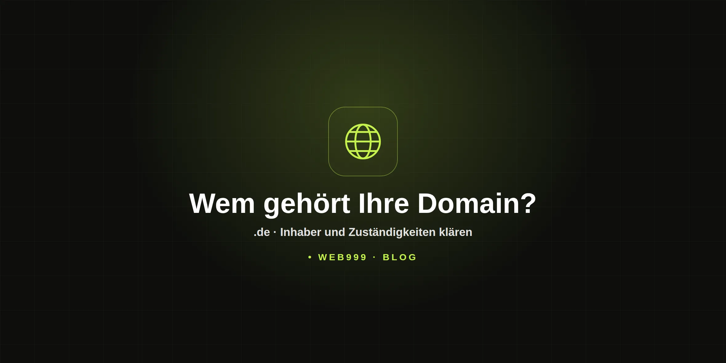 Eine Domainadresse steht im Mittelpunkt der Frage nach dem eingetragenen Inhaber.